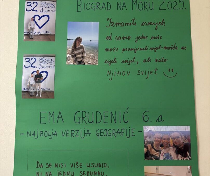 DRŽAVNO NATJECANJE IZ GEOGRAFIJE – PLAKAT