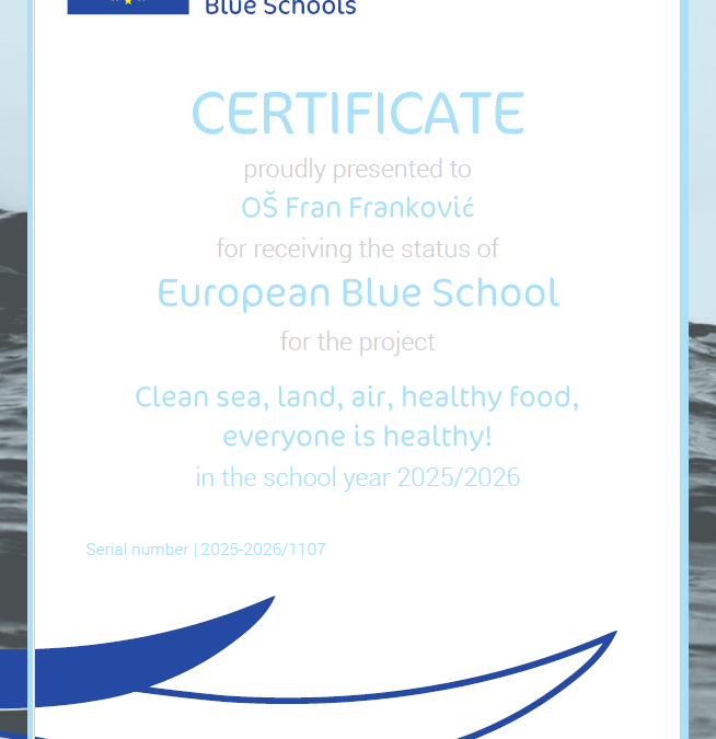 EUROPSKA PLAVA ŠKOLA