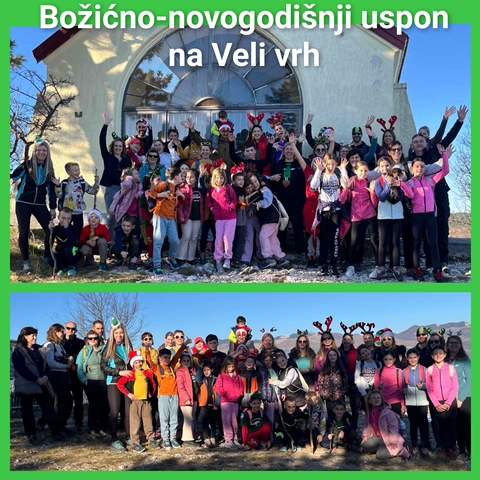 BOŽIĆNO-NOVOGODIŠNJI USPON NA VELI VRH