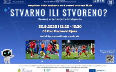 STEM RADIONICE: “STVARNO ILI STVORENO?” – ČETVRTAŠI ISTRAŽUJU SVIJET UMJETNE INTELIGENCIJE I UI GENERIRANIH SADRŽAJA